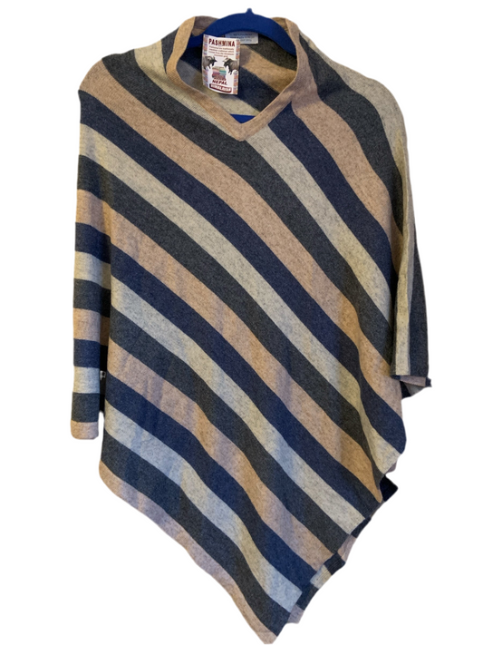 Handmade 100% Pure Cashmere Poncho