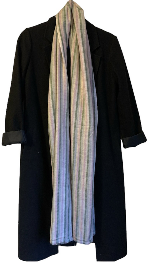 Handmade 100% Pure Cashmere Long Shawl